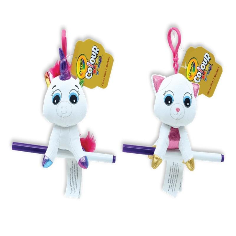 Crayola Colour Me Plush Backpack Clip