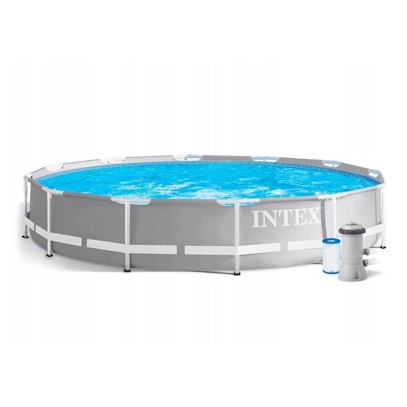 Intex Prism Frametm Premium Pool Set With Filter Pump And Safety Ladder