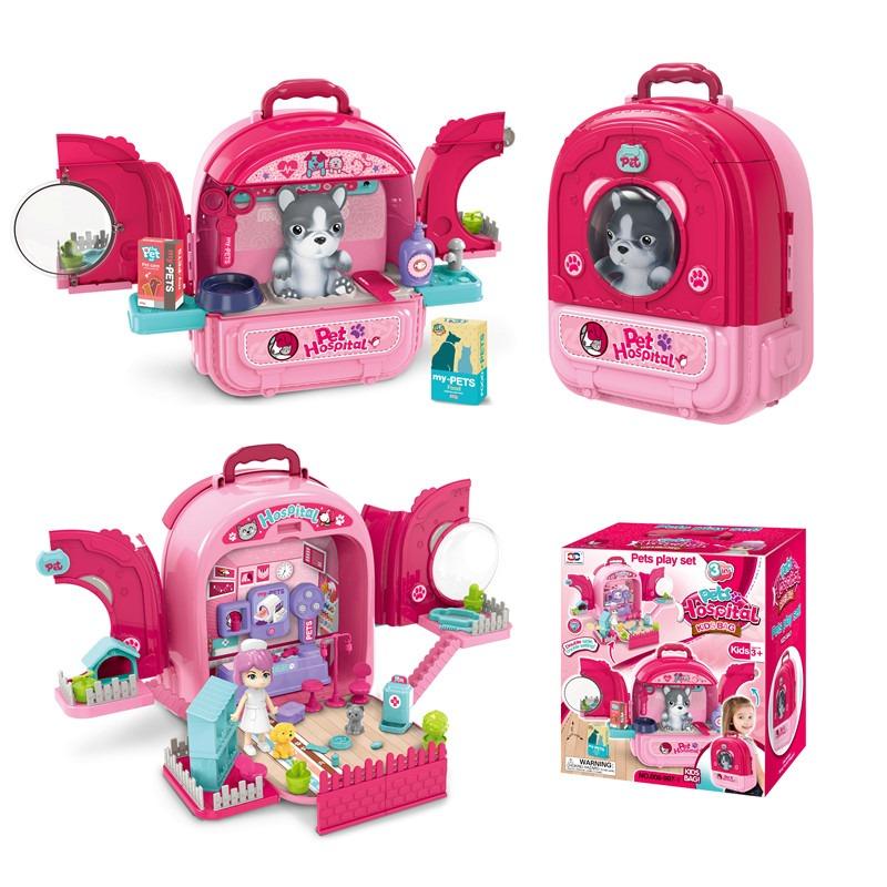 Pets Hospital Kids Bag Playset