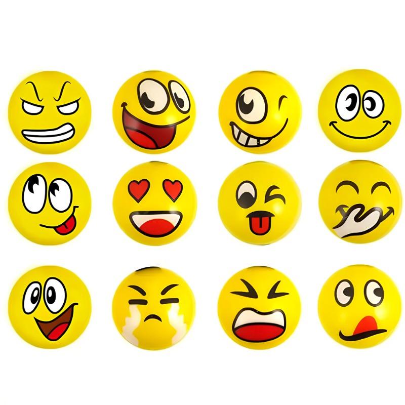 Zep Sponge Ball Emoji 7.6cm - 12Pcs
