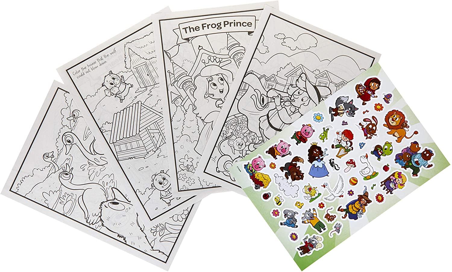Crayola Fairy Tale Coloring Book with Stickers
