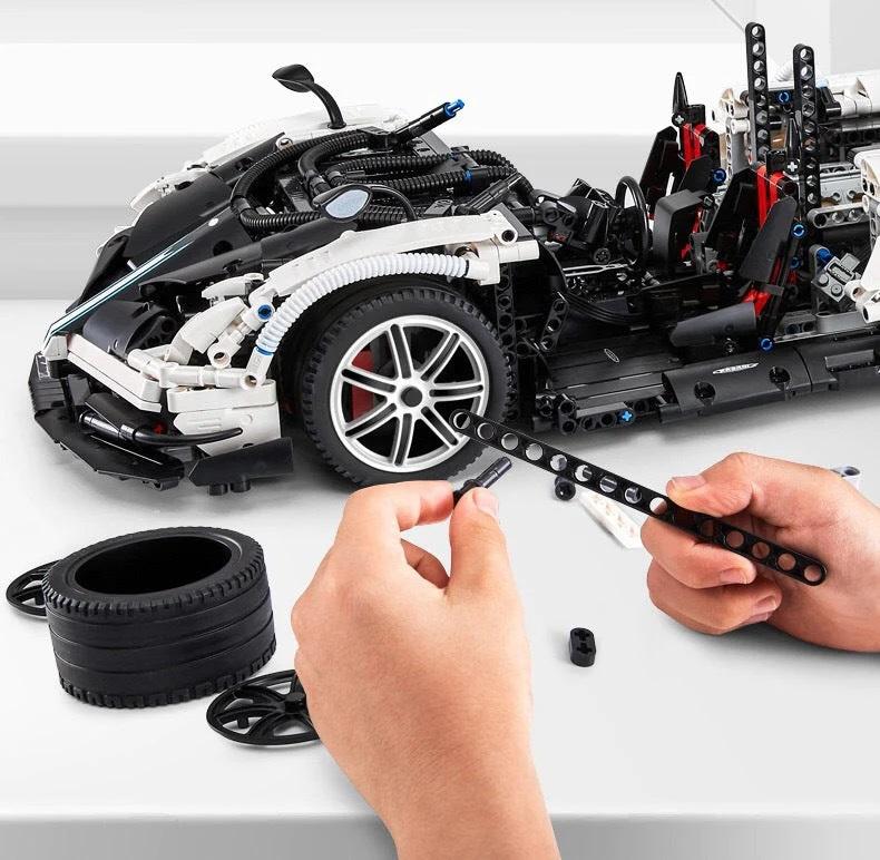 Rastar Tech Pagani Huayra Car Building Kit With Rc 2896 Pcs