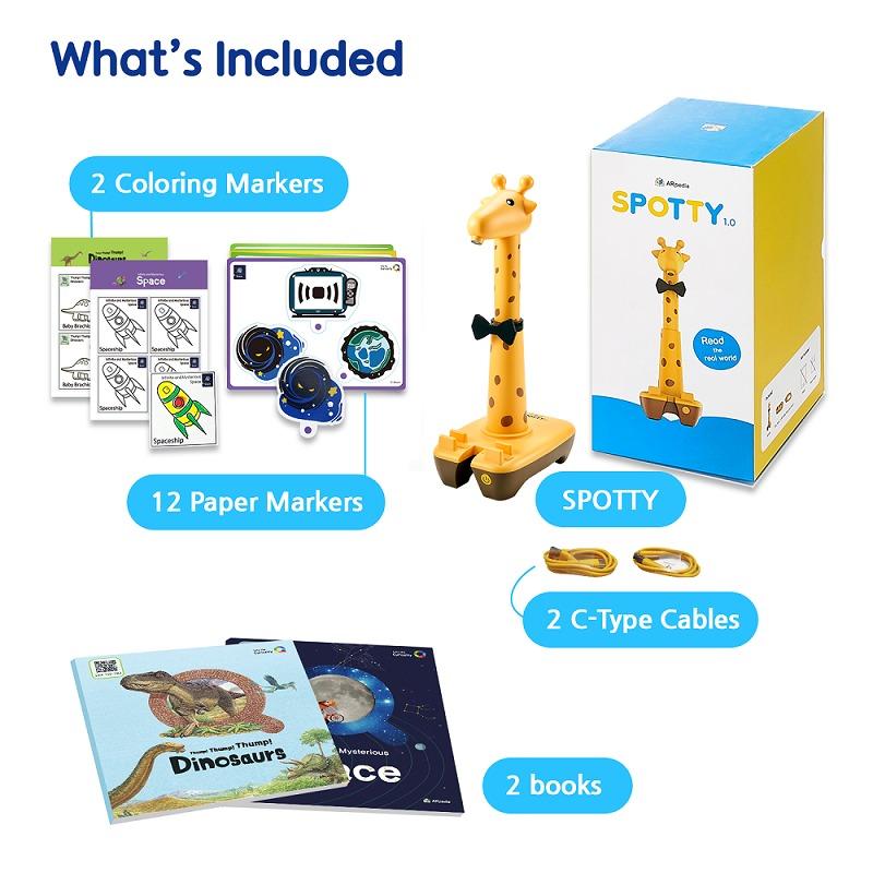 اربيديا - قارئ الكتب الذكي سبوتي للأجهزة اللوحية مدمج بالكاميرا - 8 قطع