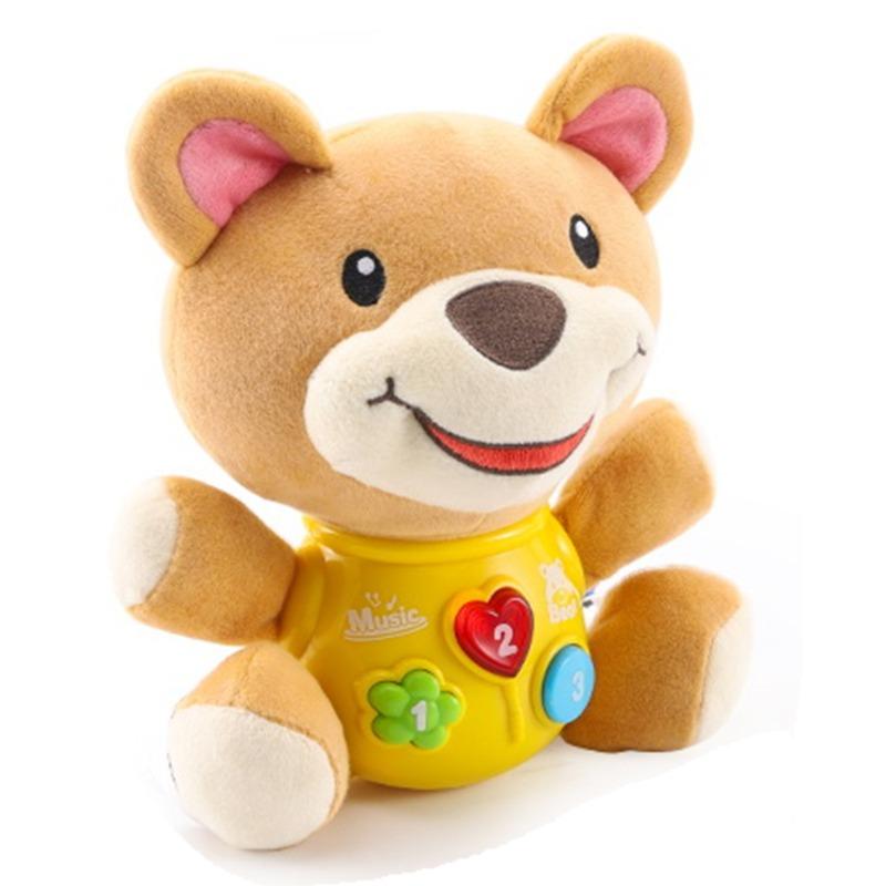 لعبة الدب القطنية الموسيقية للأطفال