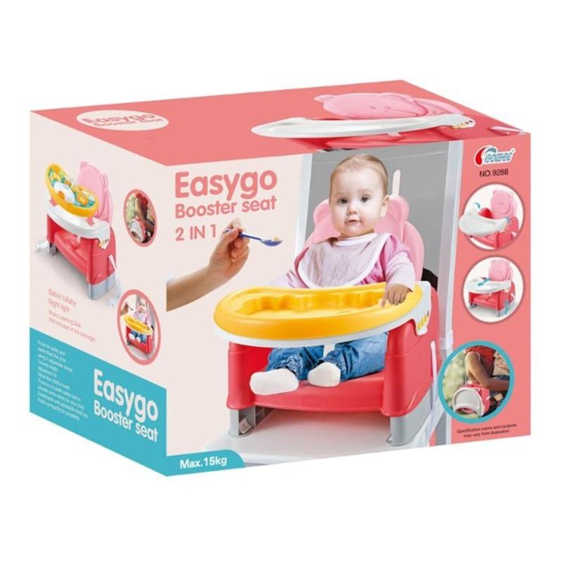 2 In 1 Baby Booster Seat With Table - Pink