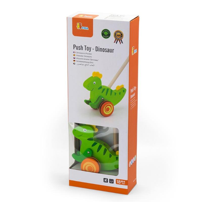 VIGA Push Toy Dinosaur