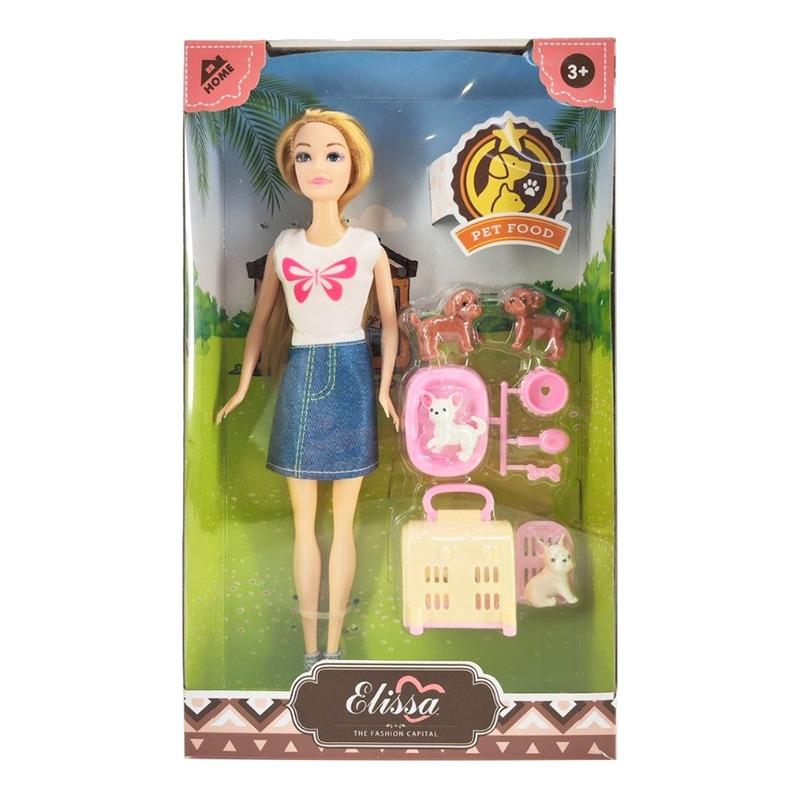 إيليسا - دمية فاشن هوم وذ بيتس ستايل 3 - 29 سم