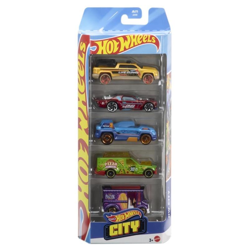 Hot Wheels 5 Pack City Diecast Cars