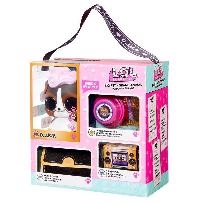 لول سربرايز - مجموعة ألعاب حيوانات أليفة كبيرة دي جي كي 9