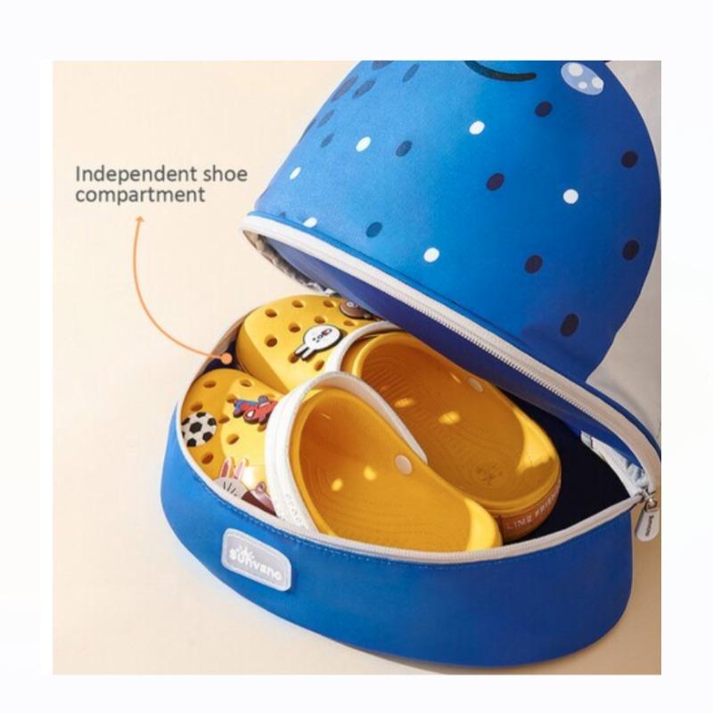 Sunveno Sling 3D School Swimming Bag With Shoe Compartment - Blue
