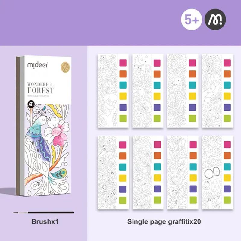 Mideer Paint with Water Booklet Wonderful Forest