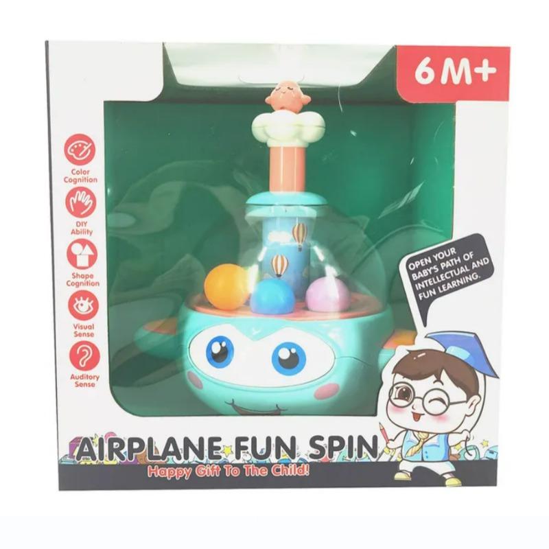 Play And Learn Airplane Fun Spin With Light And Sound