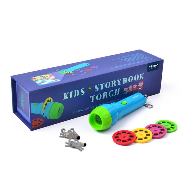 Mideer kids story book torch flashlight projector