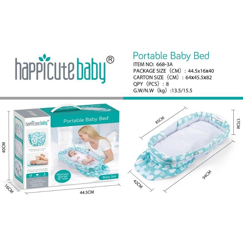 Portable Baby Bed with Music & Light