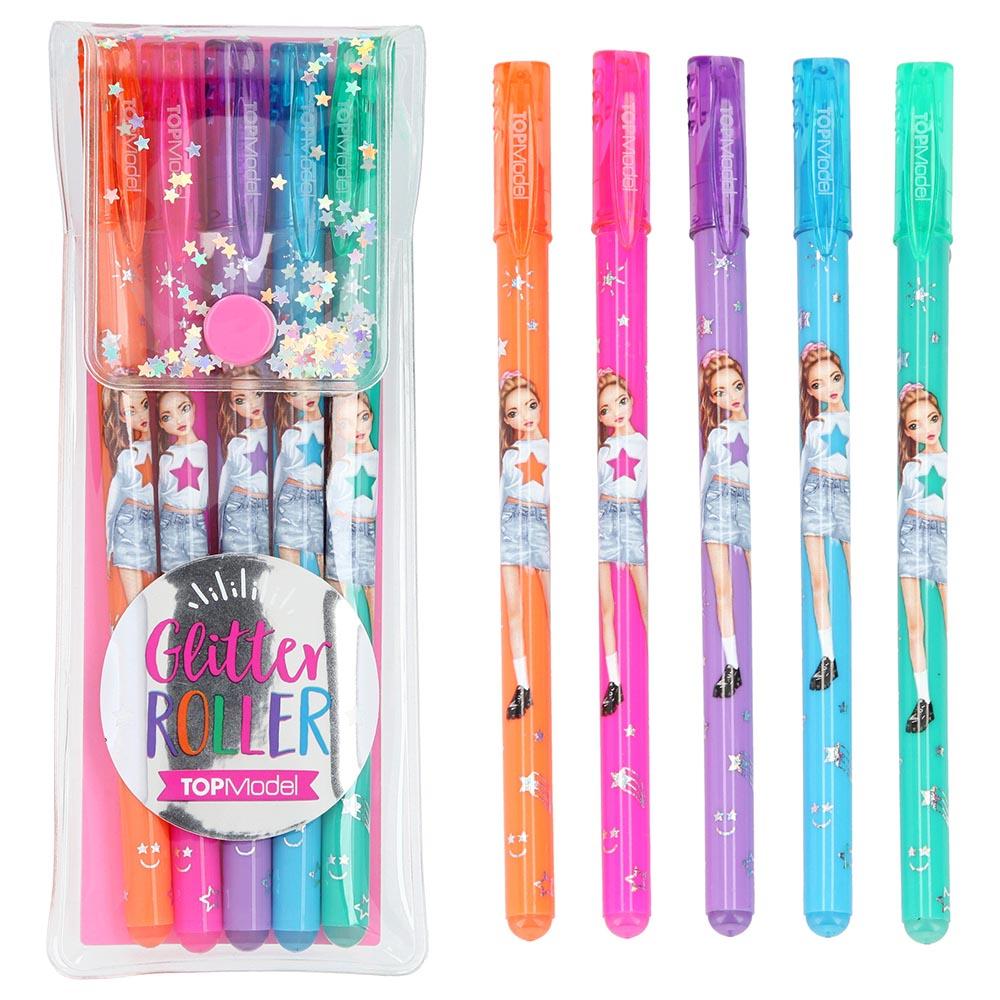 TopModel Glitter Gelpen Set - 5pcs