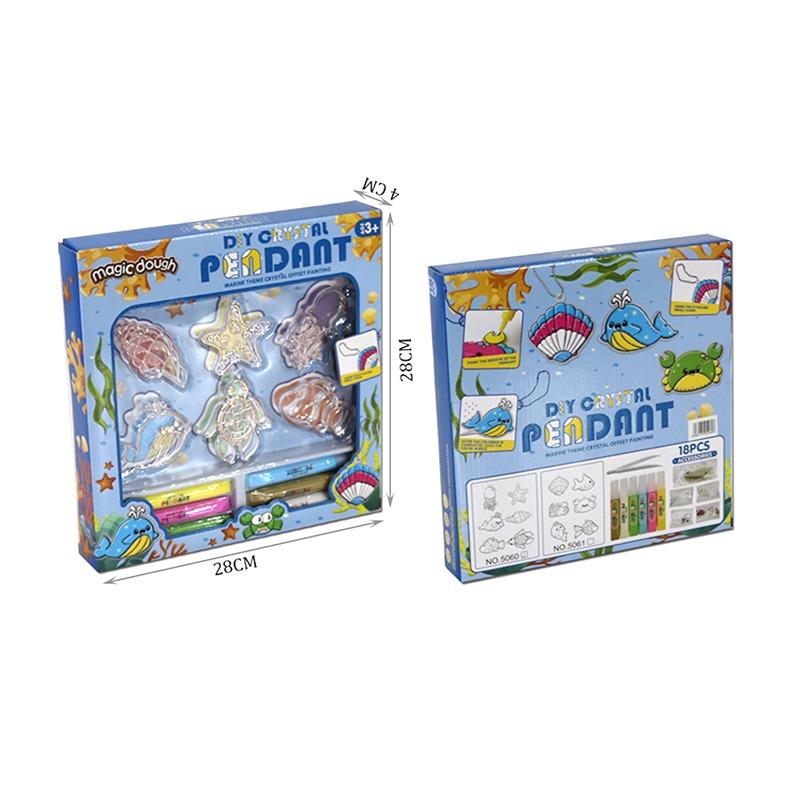 Diy Crystal Pendant Magic Dough - Sea