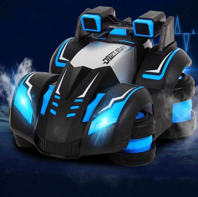 D Power Turbine Drift Stunt High Speed Remote Control Car - Blue