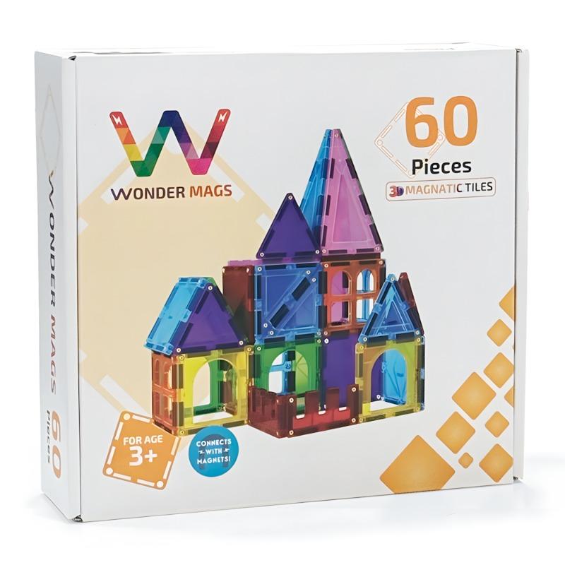 ووندر ماجس - كتل البناء المغناطيسية - 60 قطعة