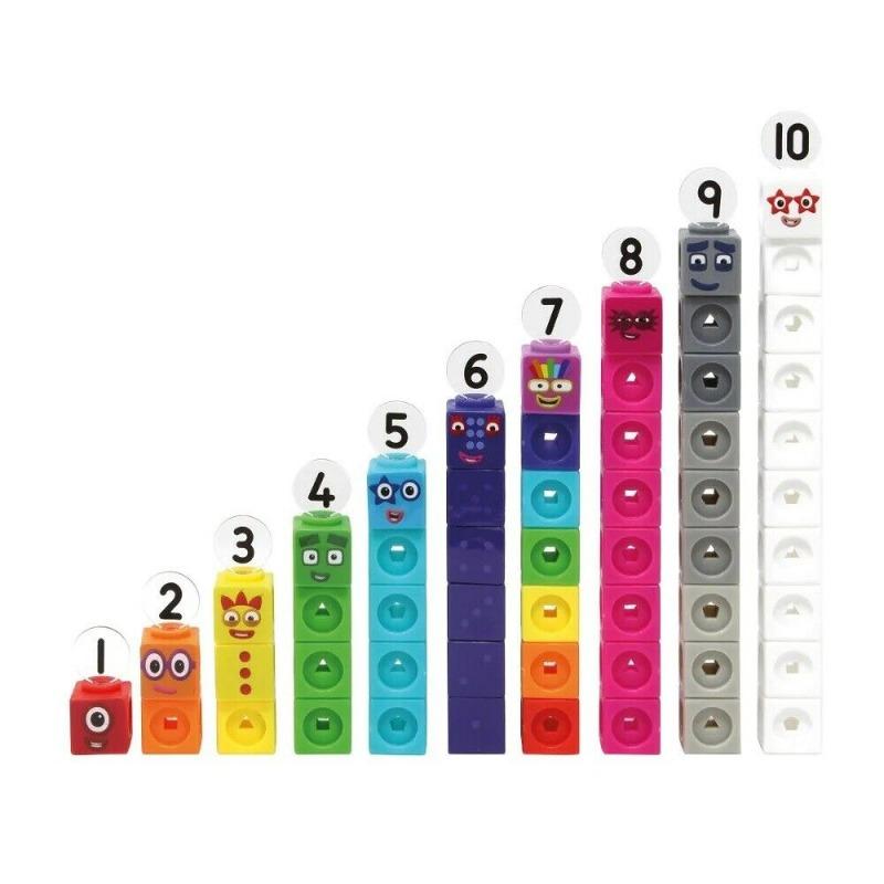 Learning Resources - Number blocks MathLink Cubes 1-10 Activity Set