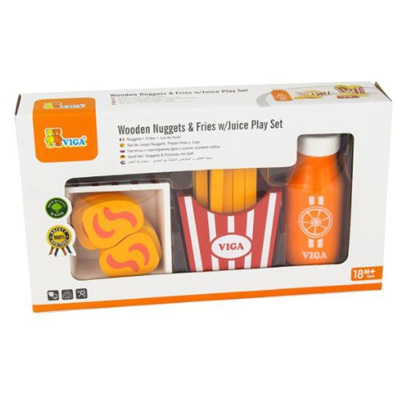 VIGA Nuggets And Fries With Juice Playset