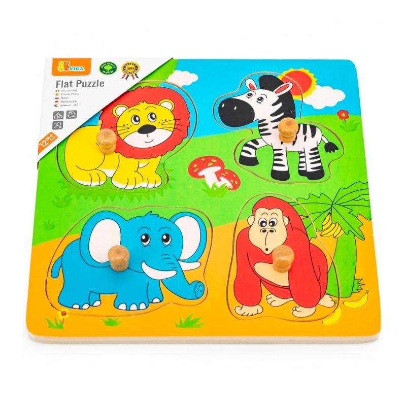 Viga - Flat Puzzle Wild Animals