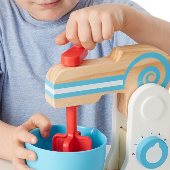 Melissa and Doug Wooden Make-a-Cake Mixer Set