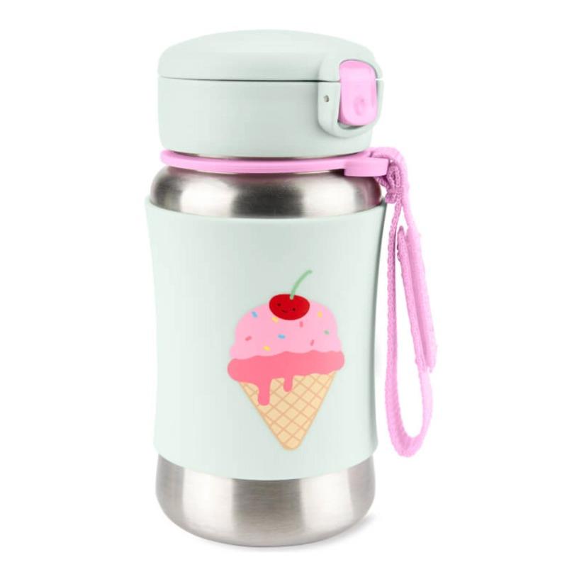 Skip Hop Spark Style Stainless Steel Straw Bottle 350ml