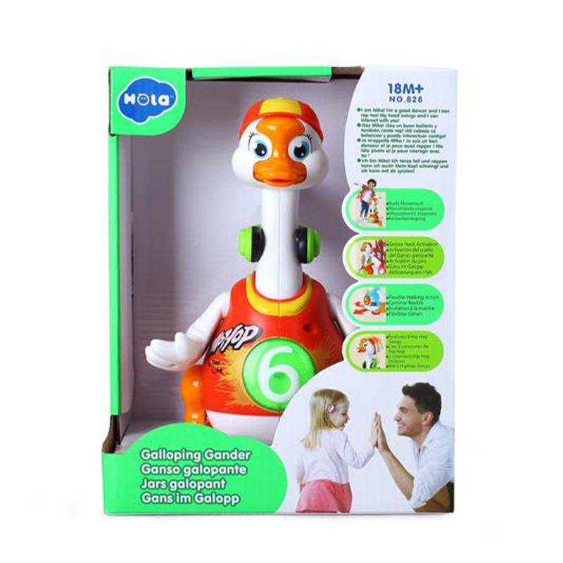 هولا - لعبة الإوزة الراقصة لون أحمر