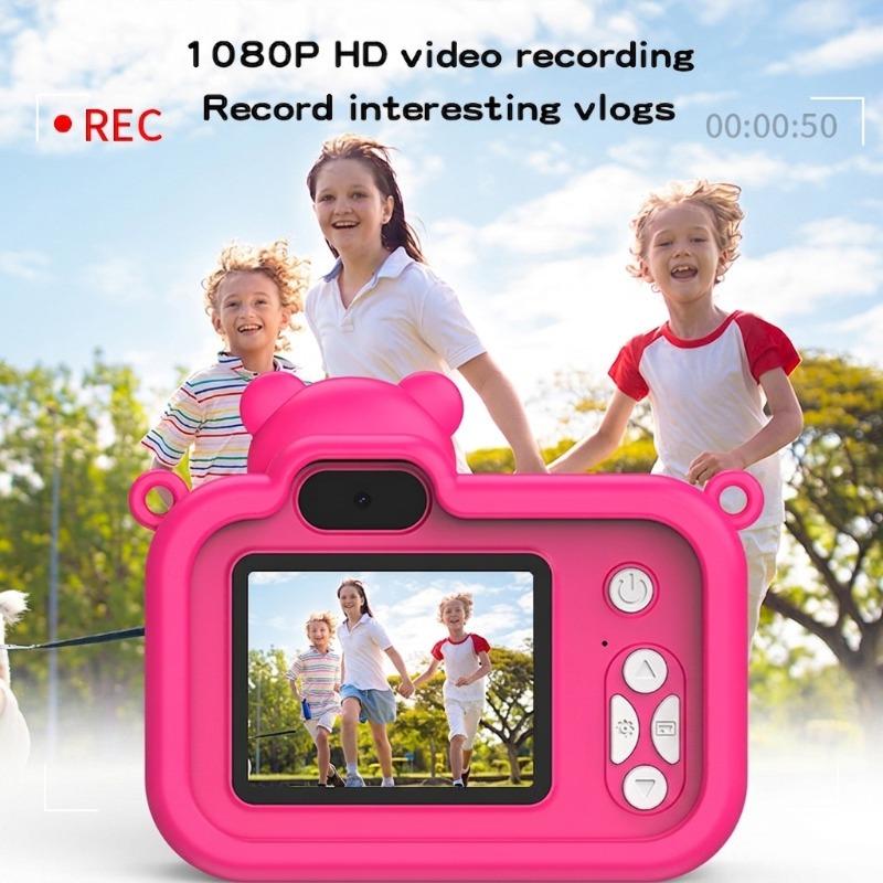 2.0 Inch Kids Camera - Red Bear