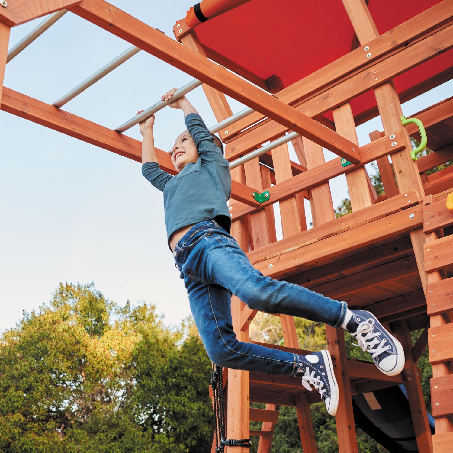 ليتل تايكس - مركز مغامرات وولف ماونتن الخشبي (5.6x4.5x3.4متر)