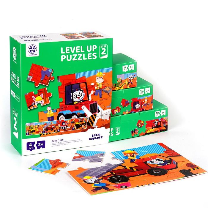 Level Up Puzzles Step 2 - Busy Truck 4 In 1