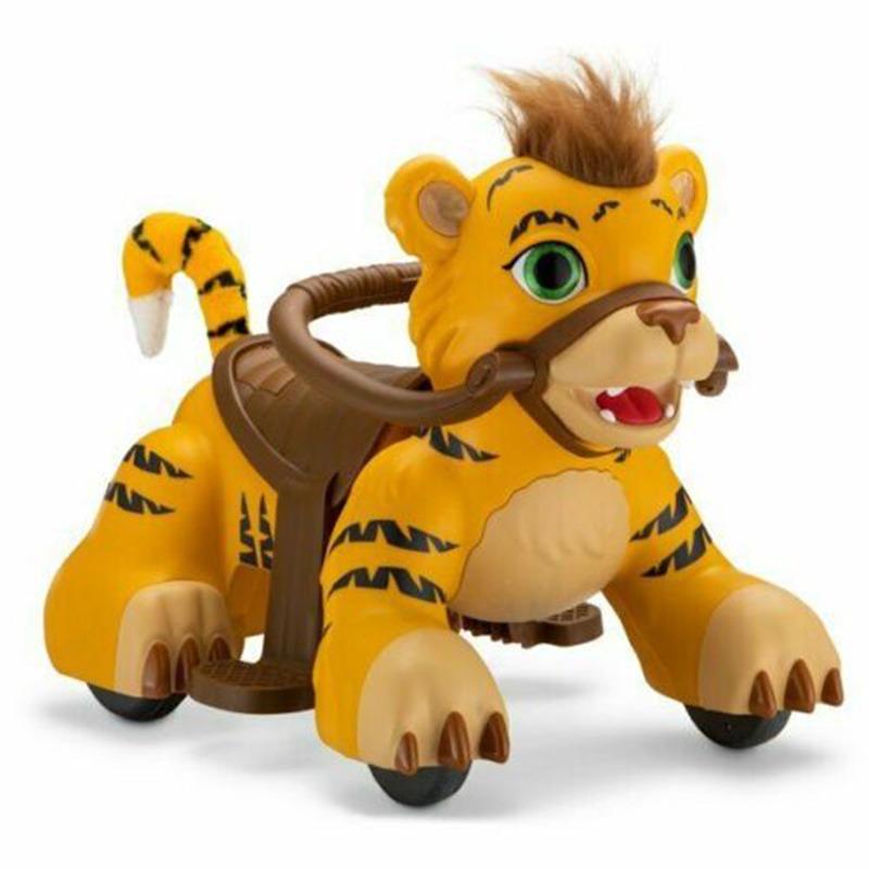 Smart Electric Tiger Toy Ride on Car - Brown