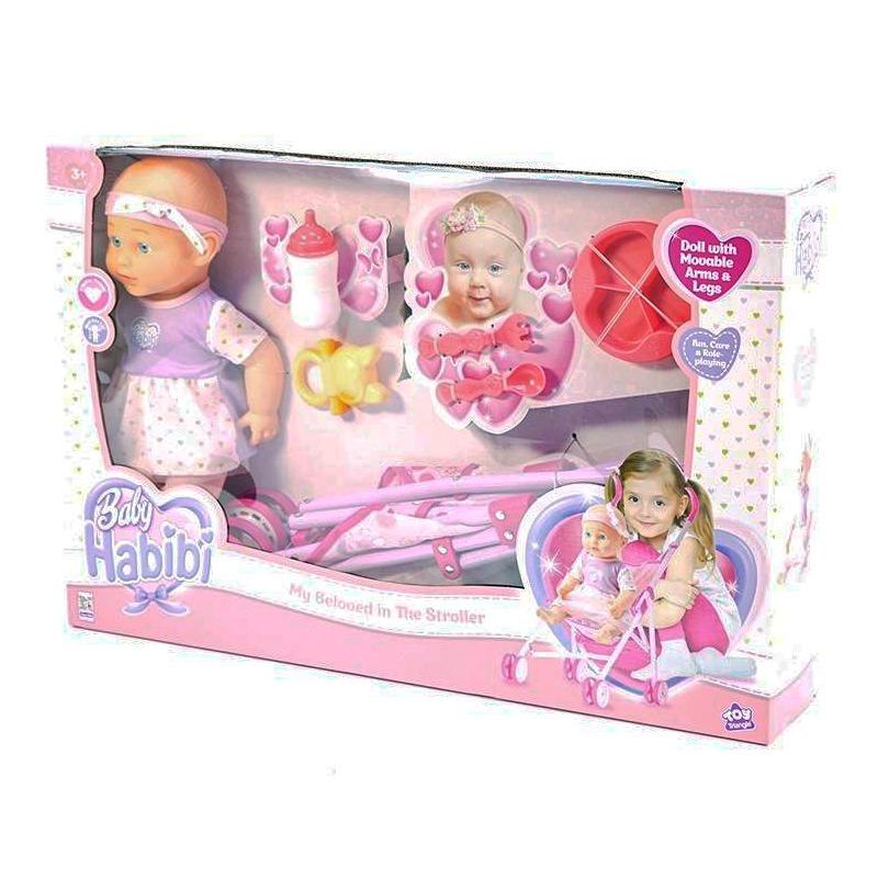 بيبي حبيبي - دمية حبيبتي في عربة الأطفال مقاس 14 بوصة