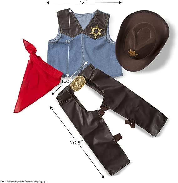 Melissa and Doug Cowboy Role Play Costume Set