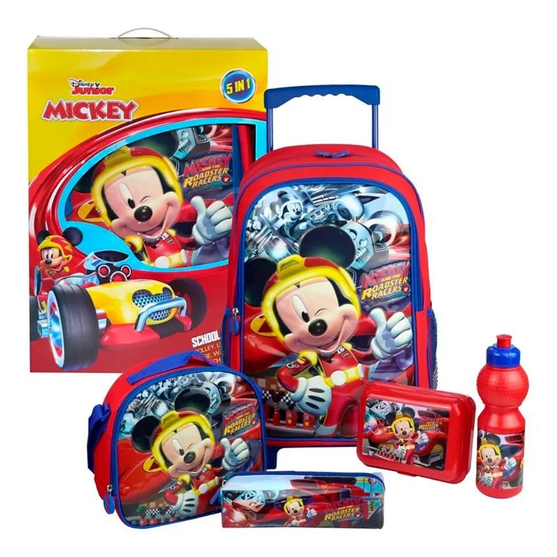 سيمبا - حقيبة ظهر بعجلات 5 في 1 برسومات ديزني جونيور ميكي ماوس