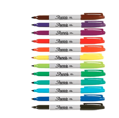 شاربي - مجموعة اقلام متنوعة الالوان - 12 قطعه