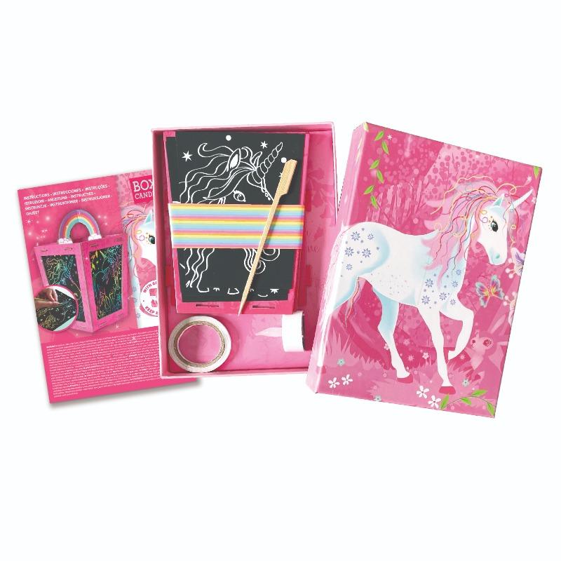Box Candiy - Twilight Unicorn Lantern Scratch Art Set
