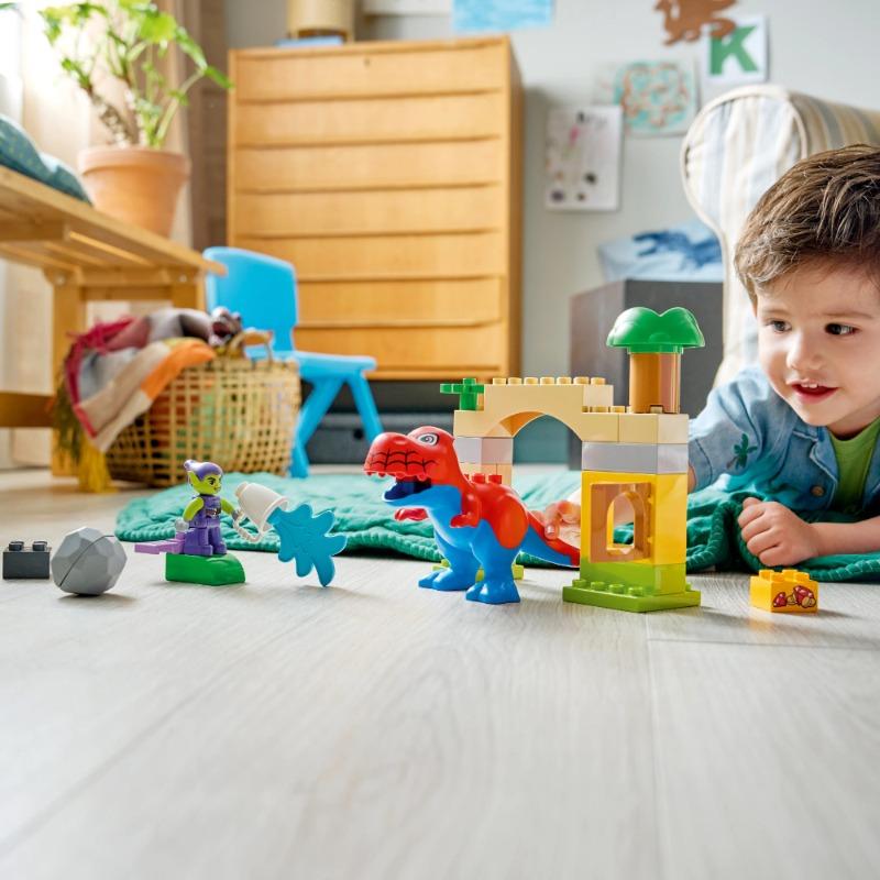 LEGO DUPLO Spidey-Rex vs. Green Goblin Dinosaur Adventure