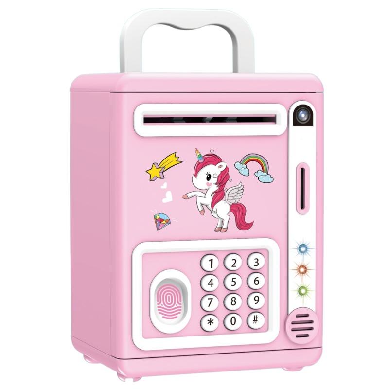 لعبة حصالة يونيكورن بيجي ببصمة الاصبع