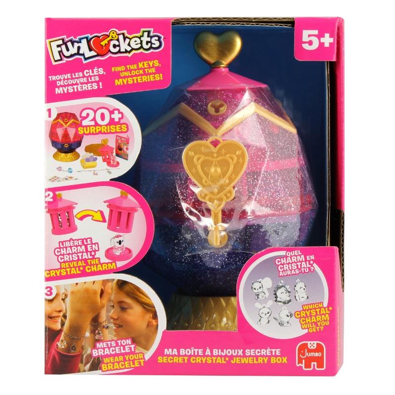 Funlockets - Secret Crystal Jewellery Box Egg Design Open Box