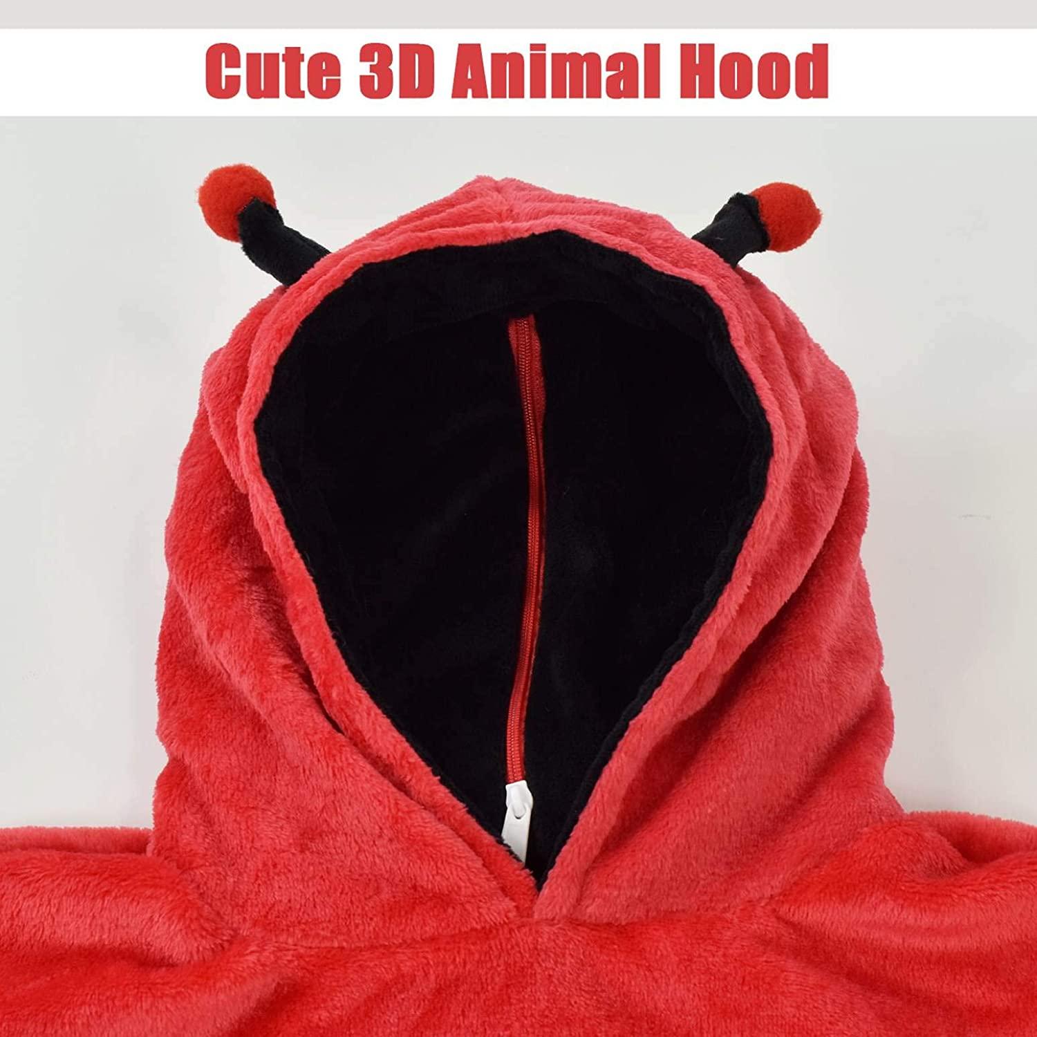 كومفي - هودي فرو بتصميم الدعسوقة مع دمية