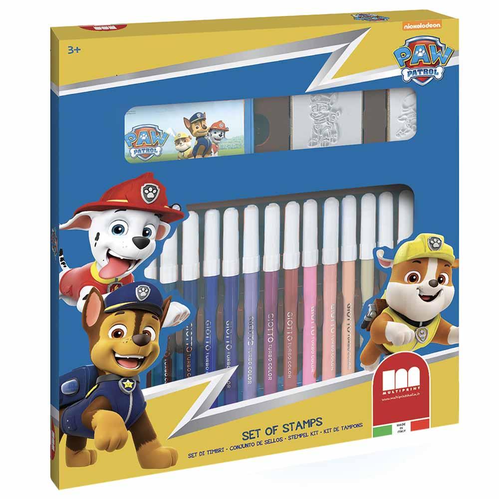 MultiPrint Paw Patrol 18 Markers And Stamps