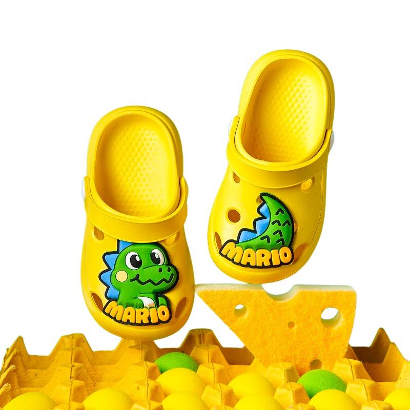 Cheerful Mario Kids Dinosaur Drop Plastic Sandals