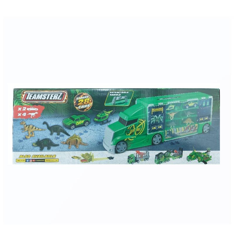 Teamsterz Dino Truck Carrier with Vehicles and Dinosaurs