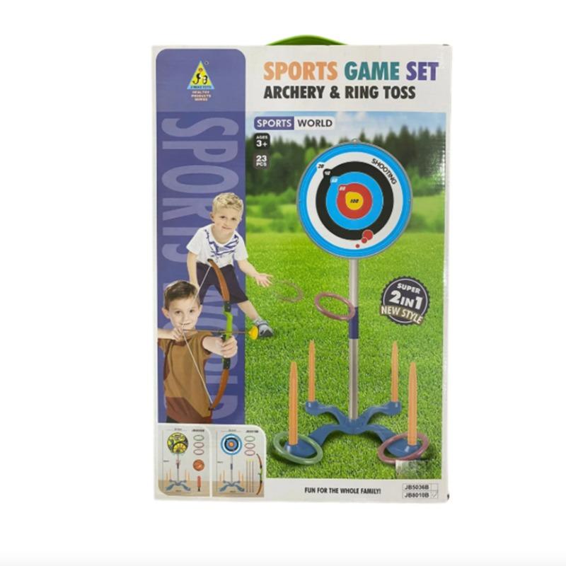 Target Shooting and Ring Toss Game Toy 2-in-1