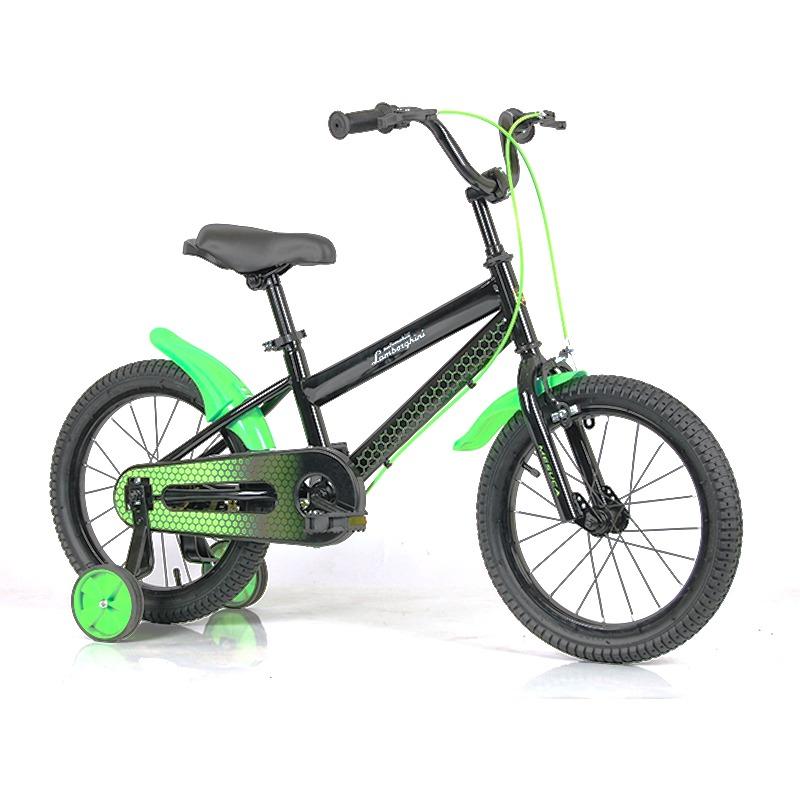 لامبورغيني - دراجة أطفال مقاس 12 إنش- لون أخضر وأسود