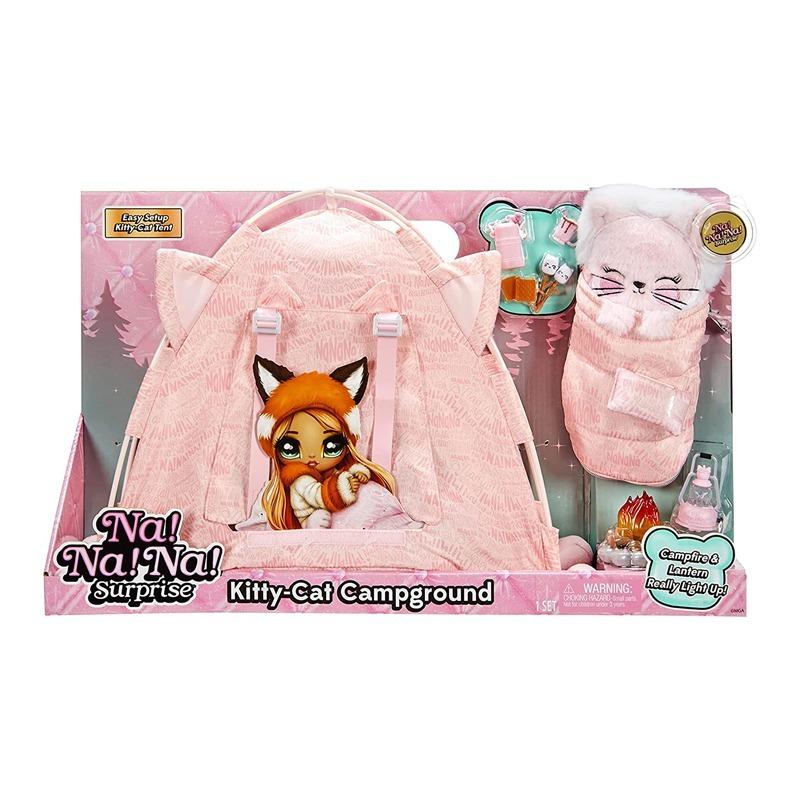 Buy 1 Get 1 Free Na Na Na Surprise Kitty Cat Camper Playset + Campground Tent Playset