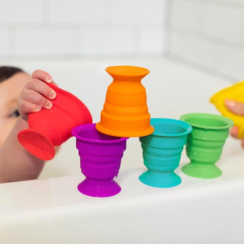 Baby Einstein Stack & Squish Cups Sensory Stacking Toys