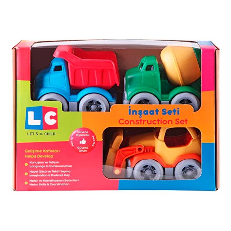 Lets Be Child Construction Car Vehicles Set - 3 Pcs