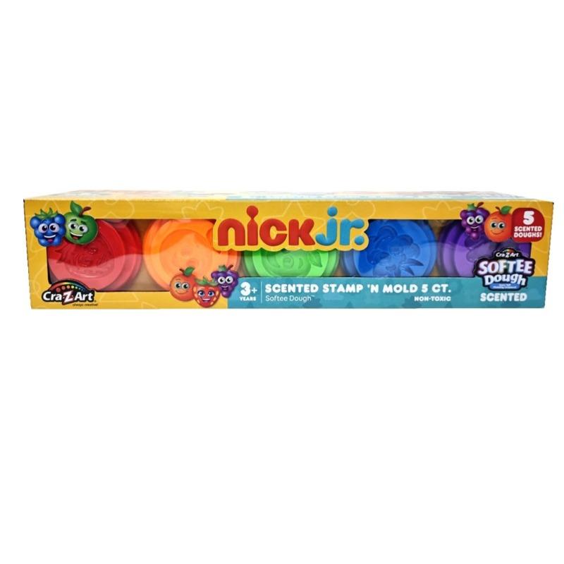 Cra-Z-Art Nick Jr Stamp N Mold Softee Dough - 5 Packs